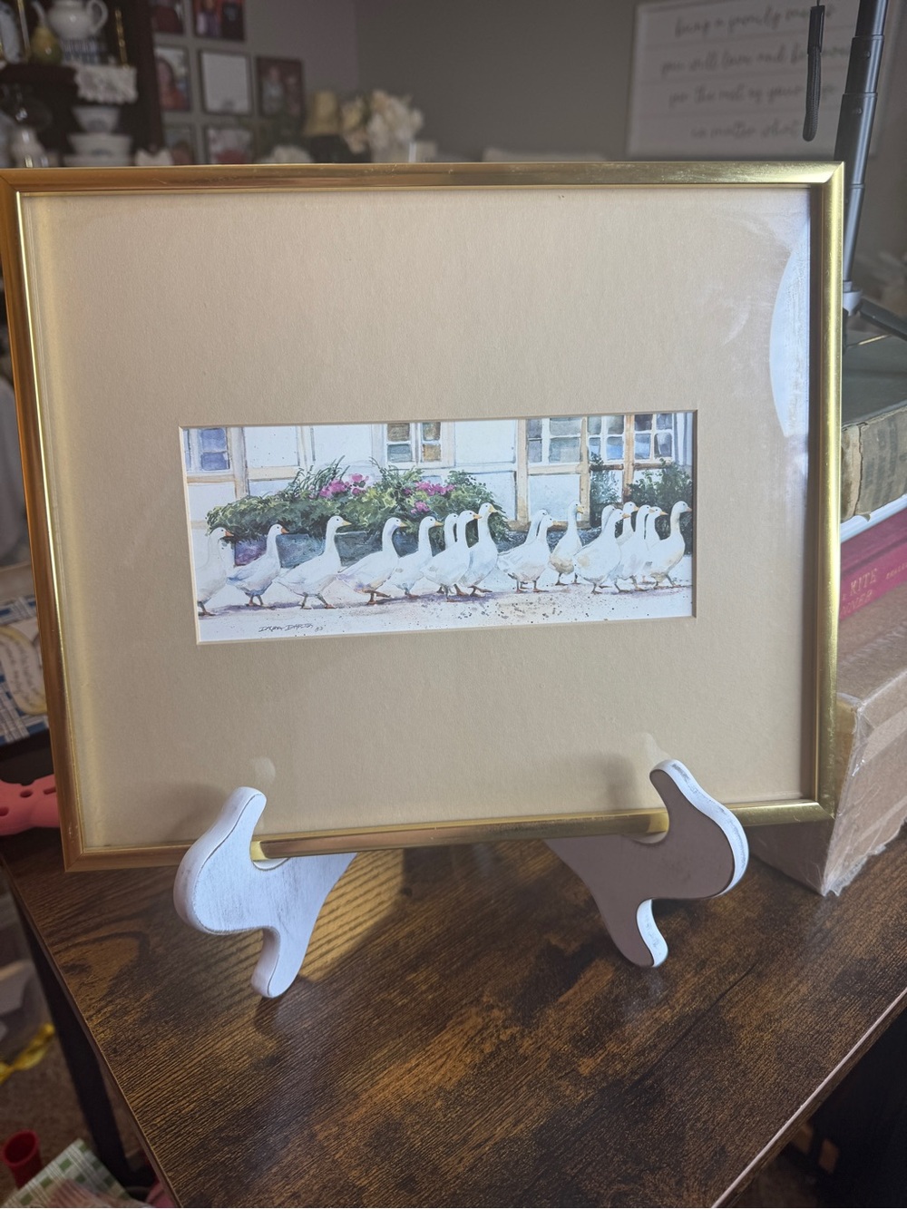 Gaggle of Geese Framed Goose Print
